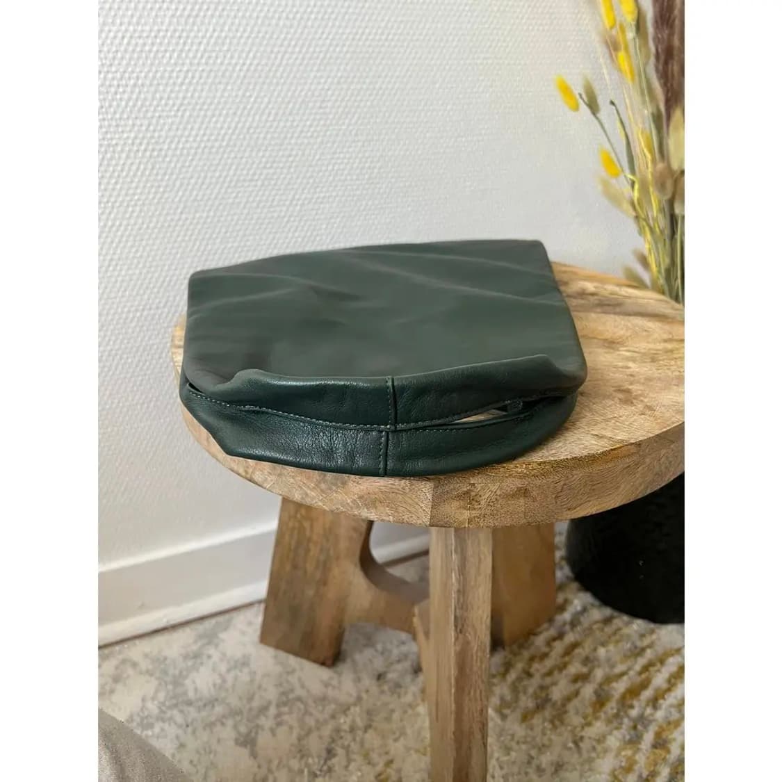 COS 코스 천연가죽 소가죽 가방 그린 상품이미지4