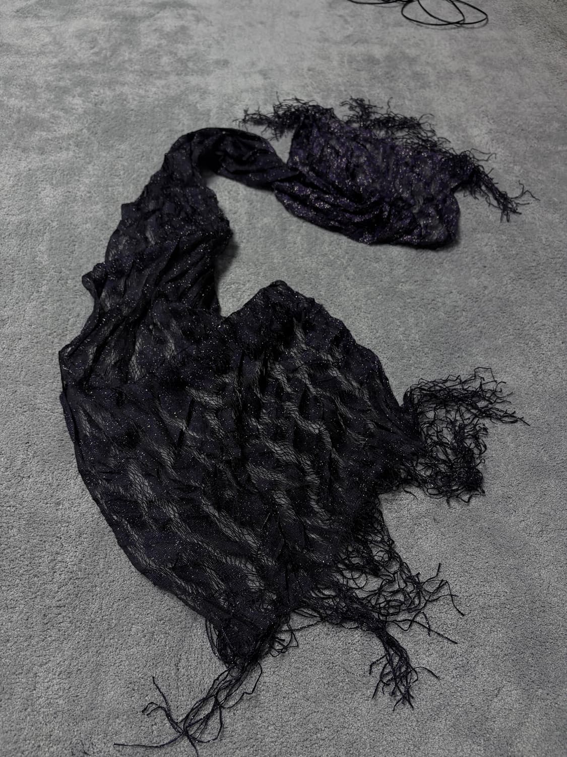 Vintage V-kei,punk mood purl scarf 상품이미지2