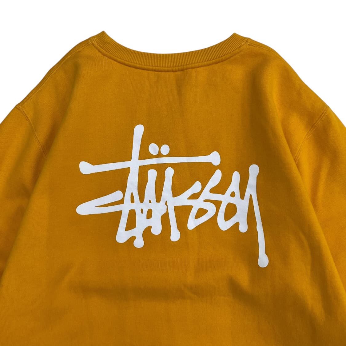 스투시 딥옐로우 백로고 맨투맨 XL 상품이미지6