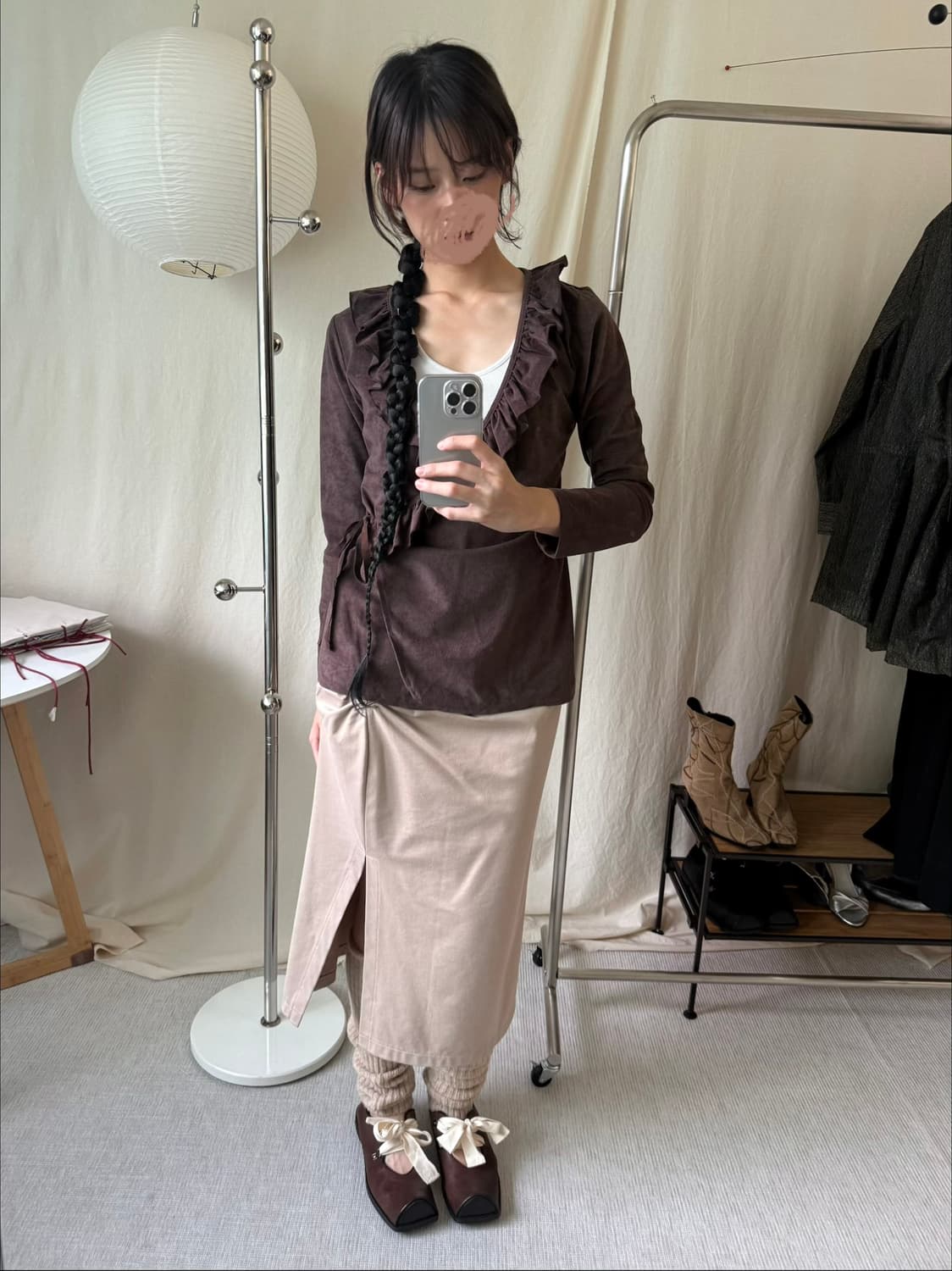 Melmo Frill Wrap Blouse 상품이미지1
