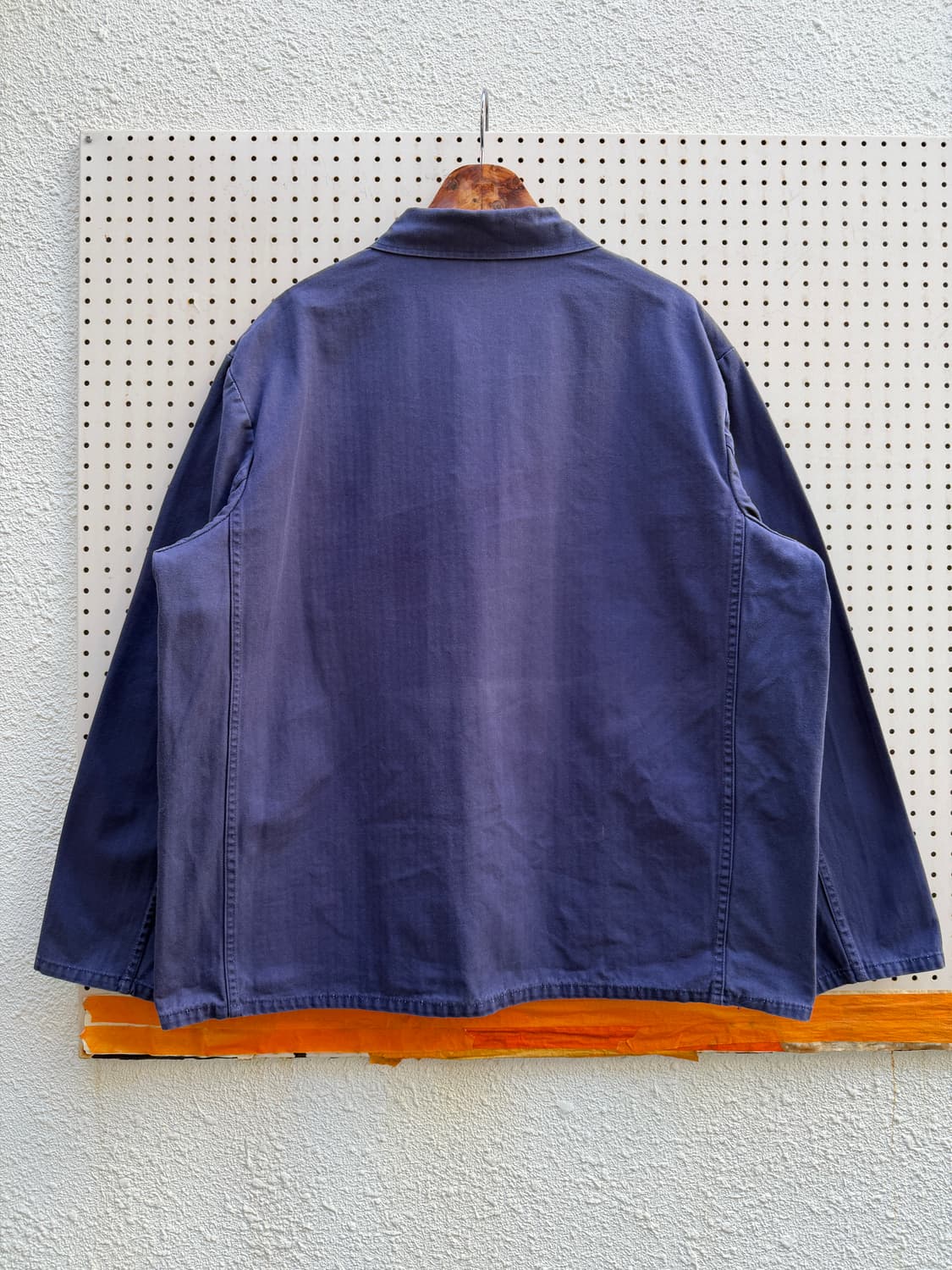 OLD EURO HBT FADED NAVY 헤링본트윌코튼 워크자켓 상품이미지2