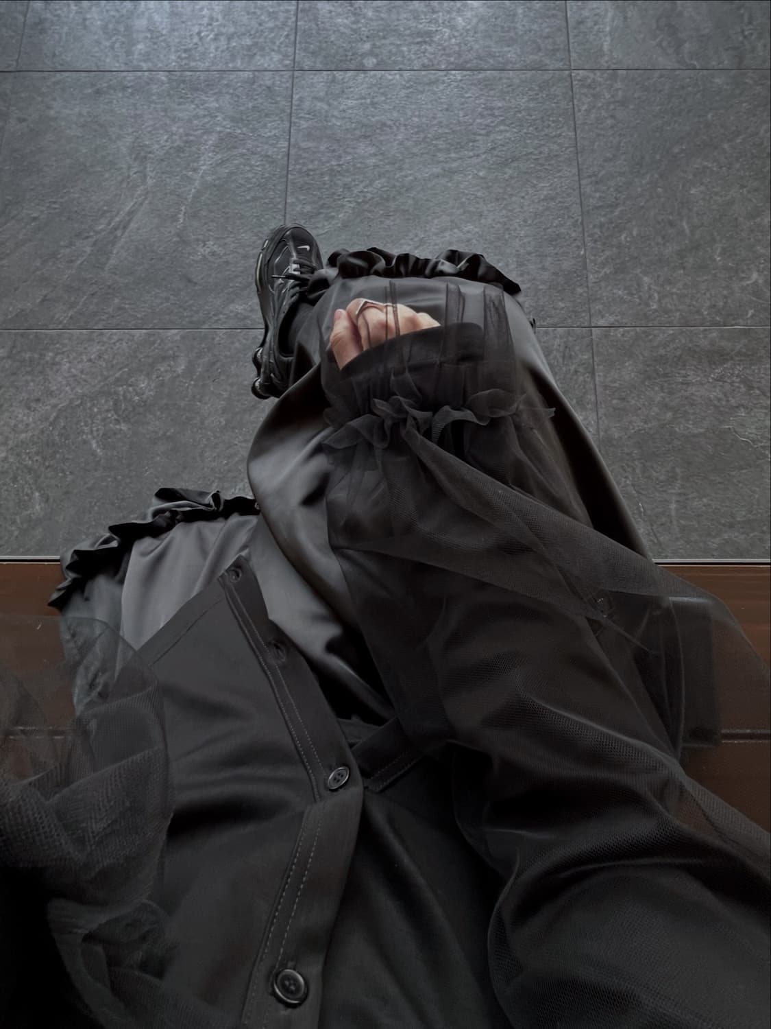 noir kei ninomiya 튤가디건 25ss 상품이미지6