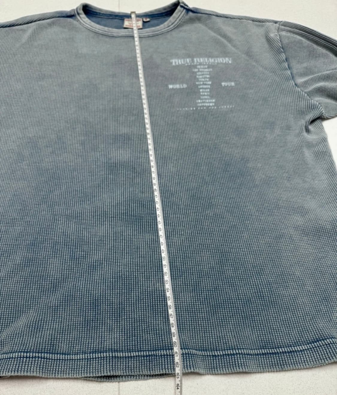 [정품] 트루릴리젼 긴팔 와플 “빈티지 블루” 100 상품이미지8