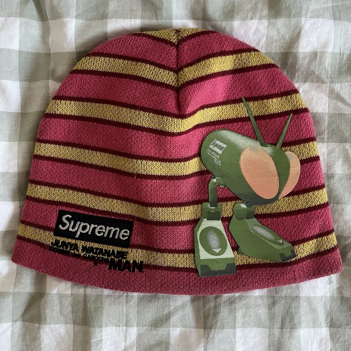 슈프림 x 꼼데가르송 준야 와타나베 맨 비니 레드 스트라이프 상품이미지1