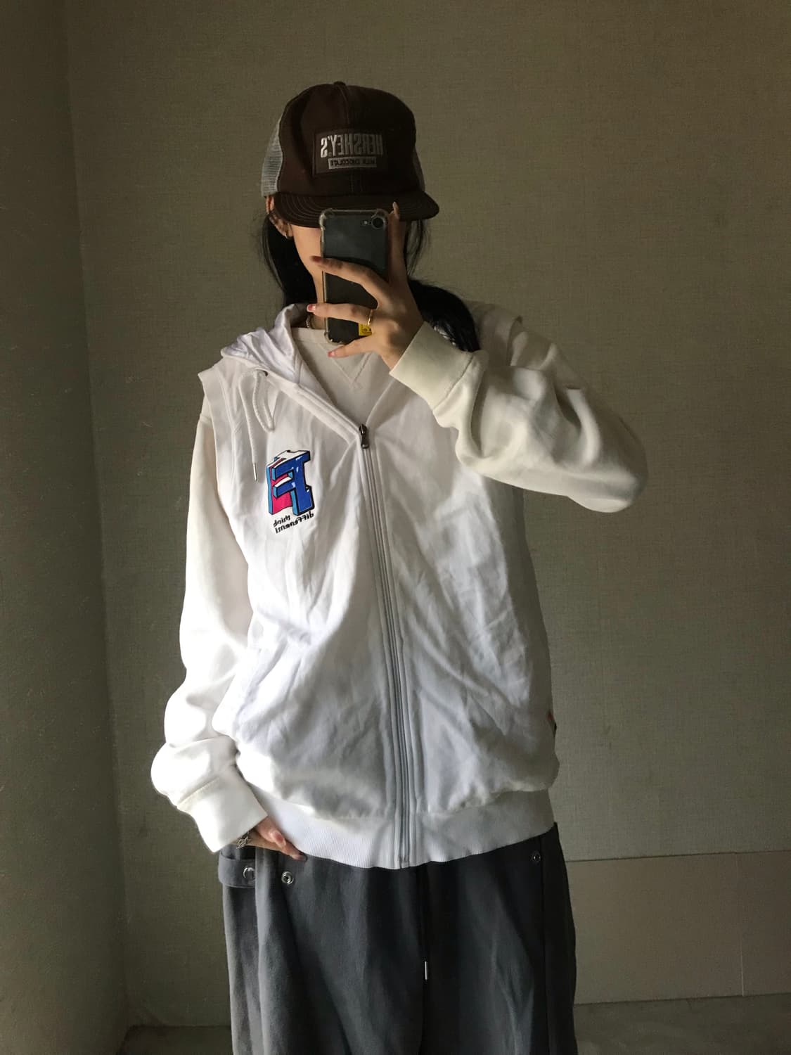 푸부 화이트 베스트 상품이미지5