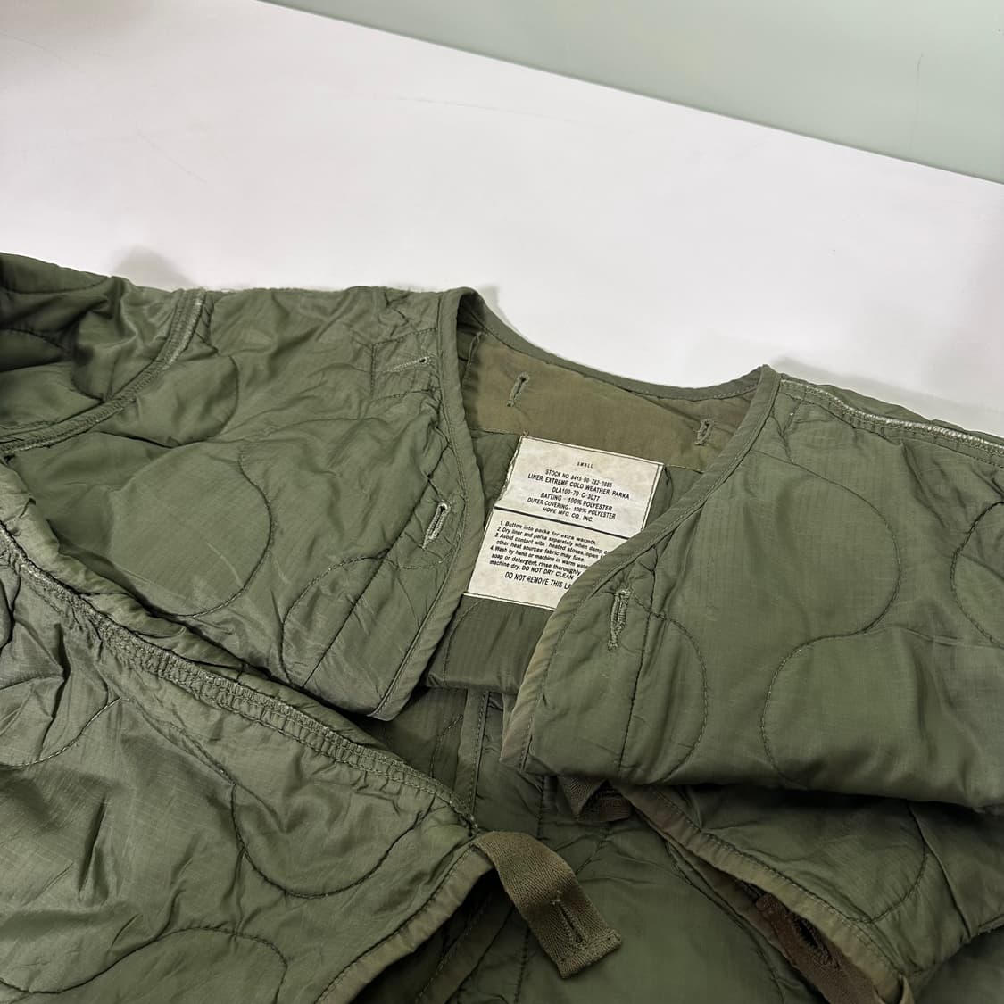 S US ARMY 카키 깔깔이 라이너 자켓 상품이미지2