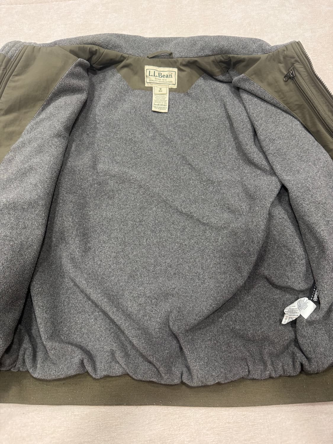 00s 엘엘빈 웜업자켓 카키 M 상품이미지5