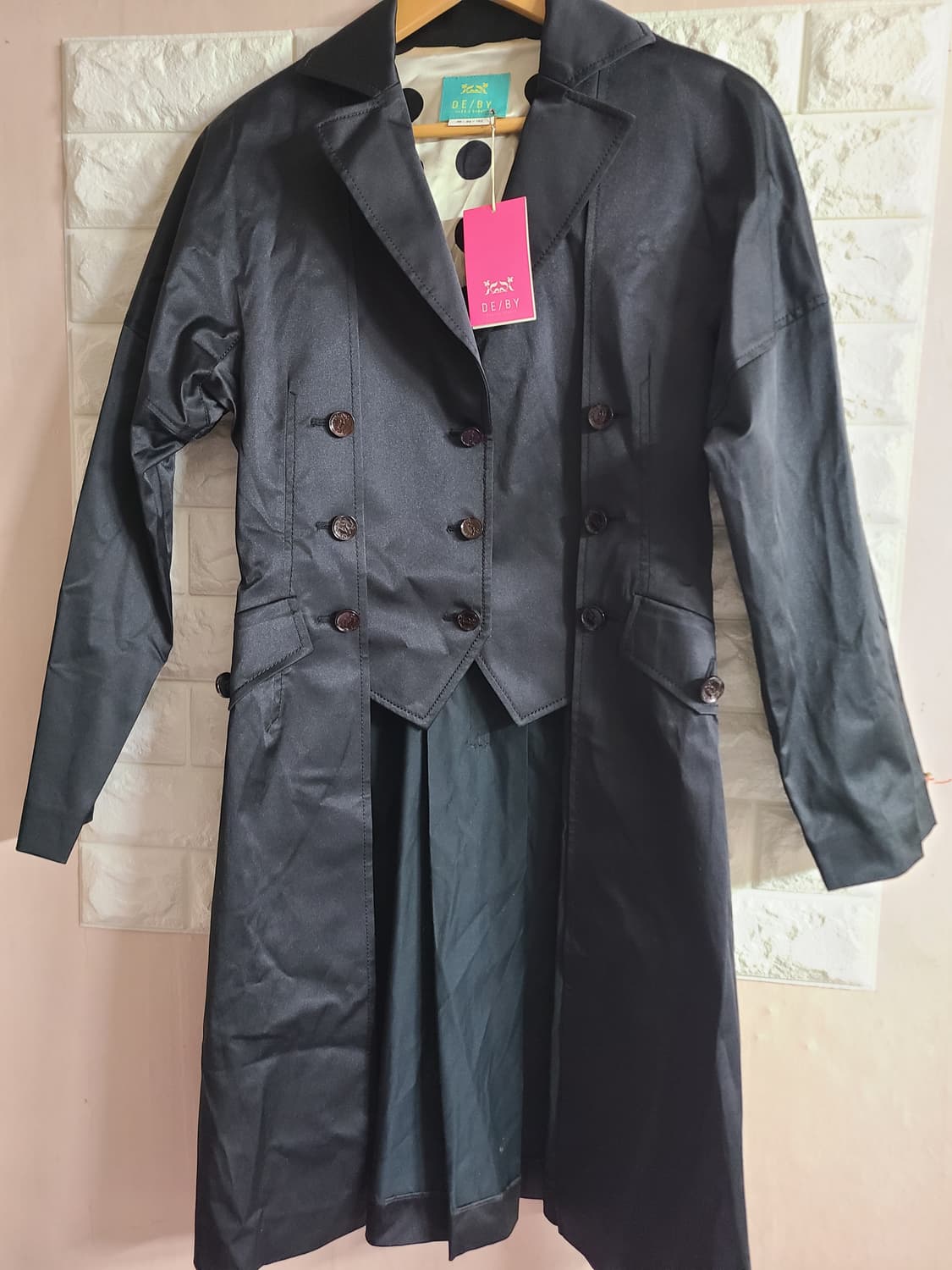 (새옷)DE/BY 블랙 롱 코트(55) 상품이미지1
