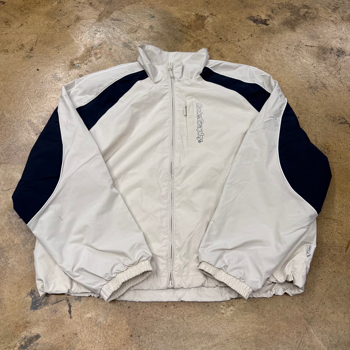 [정품/M] 코드그라피 배색 바람막이 자켓 b14 상품이미지2