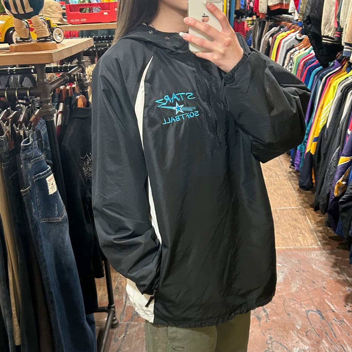 [HI] 나이키 아노락 블랙&화이트 상품이미지3