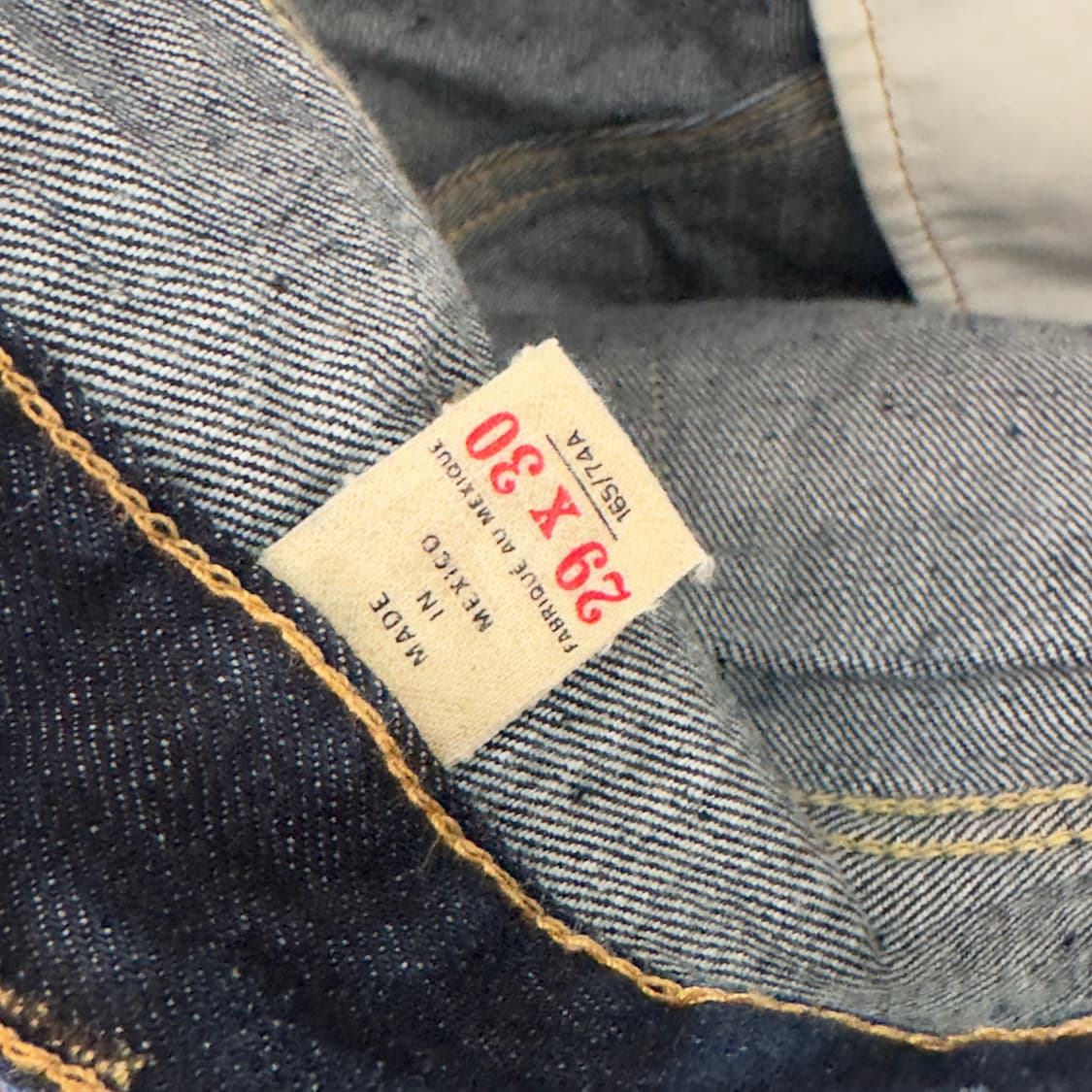 Rrl 더블알엘 슬림내로우 논워시 블루데님팬츠 상품이미지4