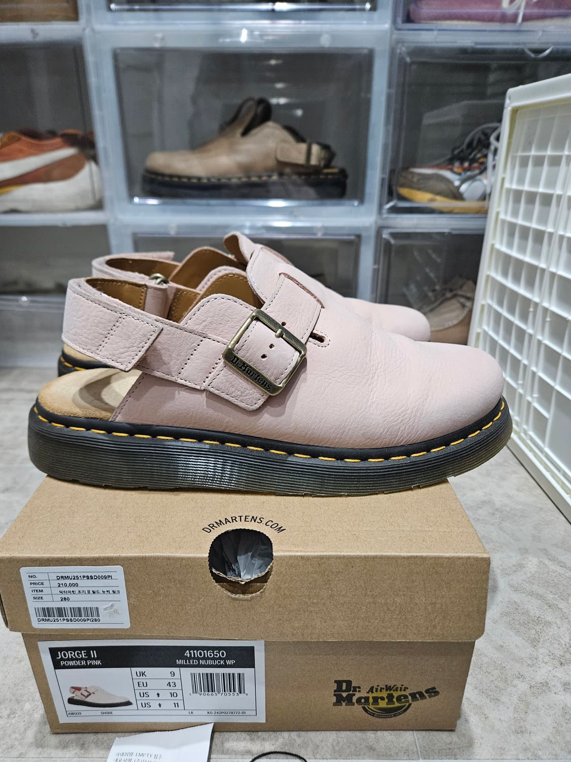 닥터마틴 조지 II 뮬- 파우더핑크 UK9(280) 상품이미지4
