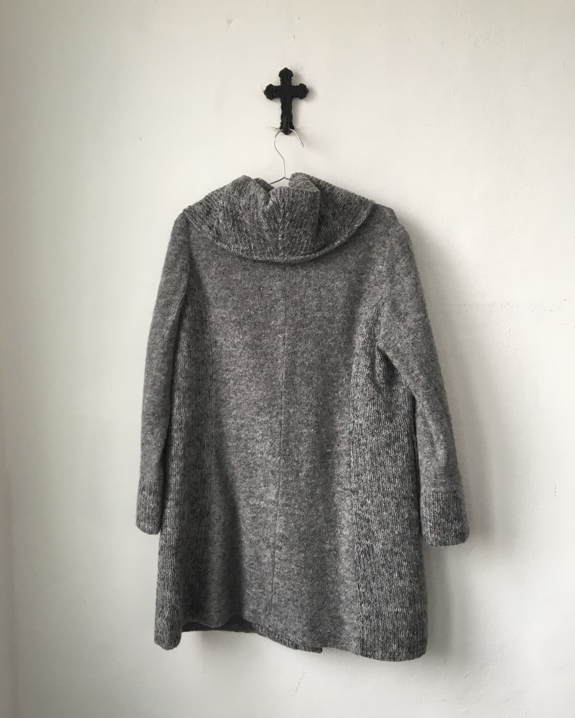 Neck line point woolen coat 상품이미지3