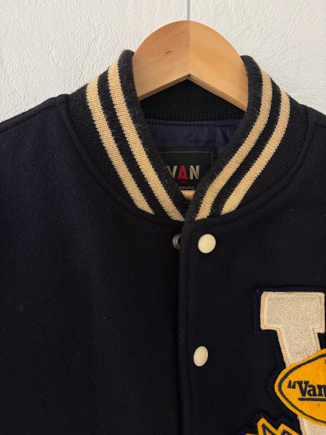 90's Van Jacket VanGuards Letterman JK 상품이미지6