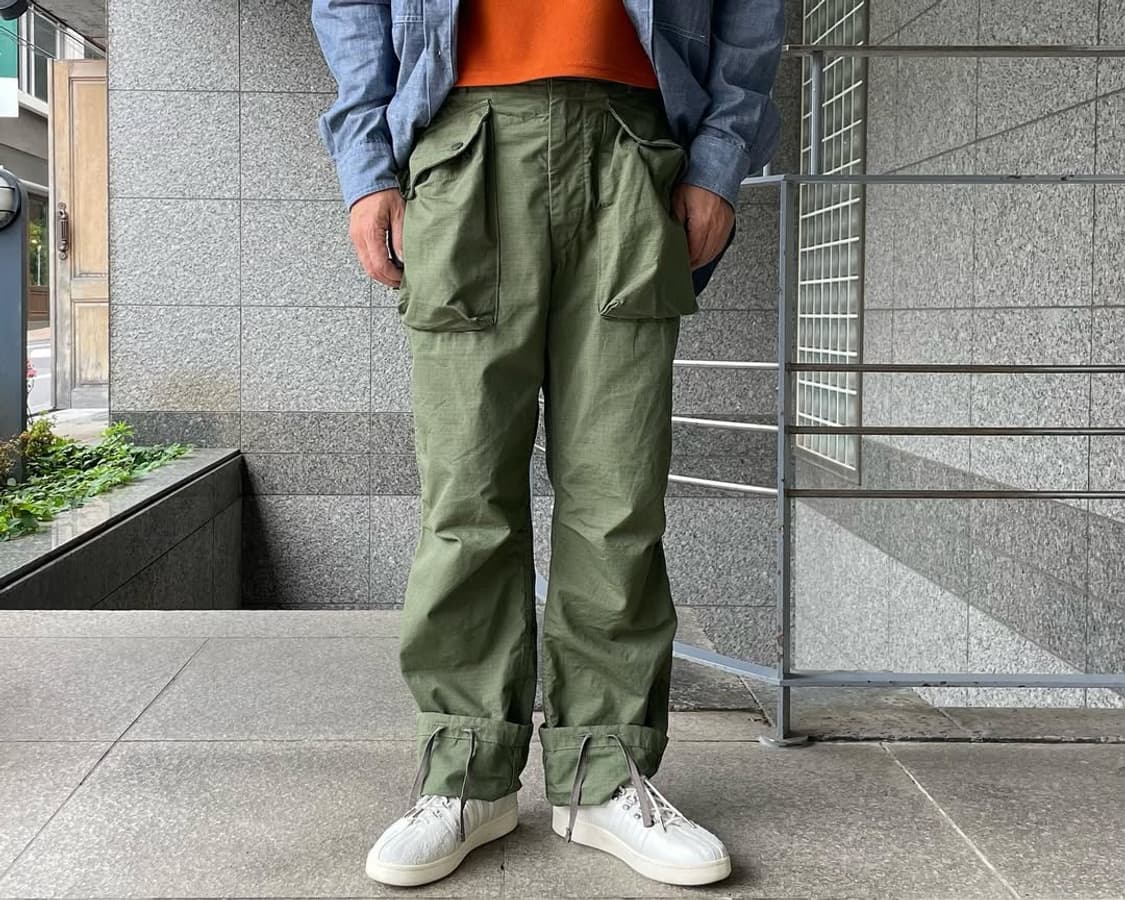 [L] 엔지니어드가먼츠 노르웨이지안 팬츠 올리브 코튼 립스탑 엔가 상품이미지1