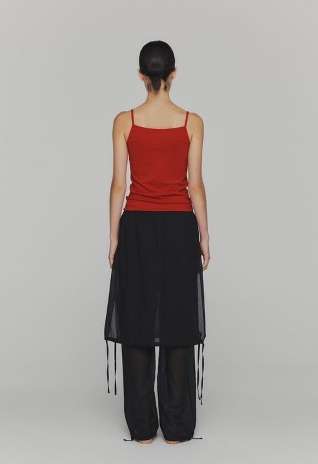 아모멘토 드로우스트링 레이어드 팬츠 상품이미지3