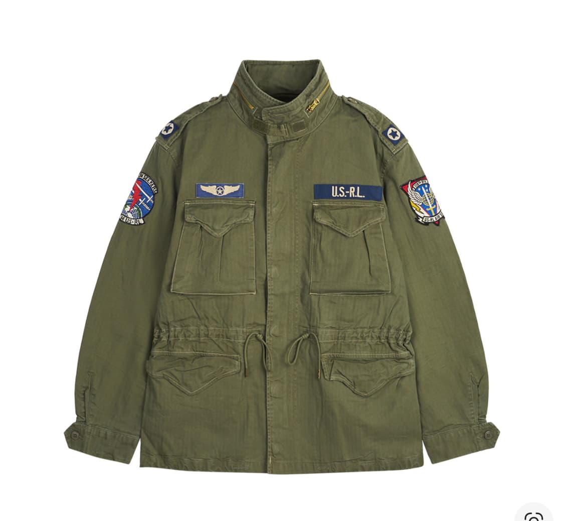 [XL] 폴로 랄프로렌 아이코닉 헤링본 필드 자켓 올리브 마운틴 25SS 상품이미지1