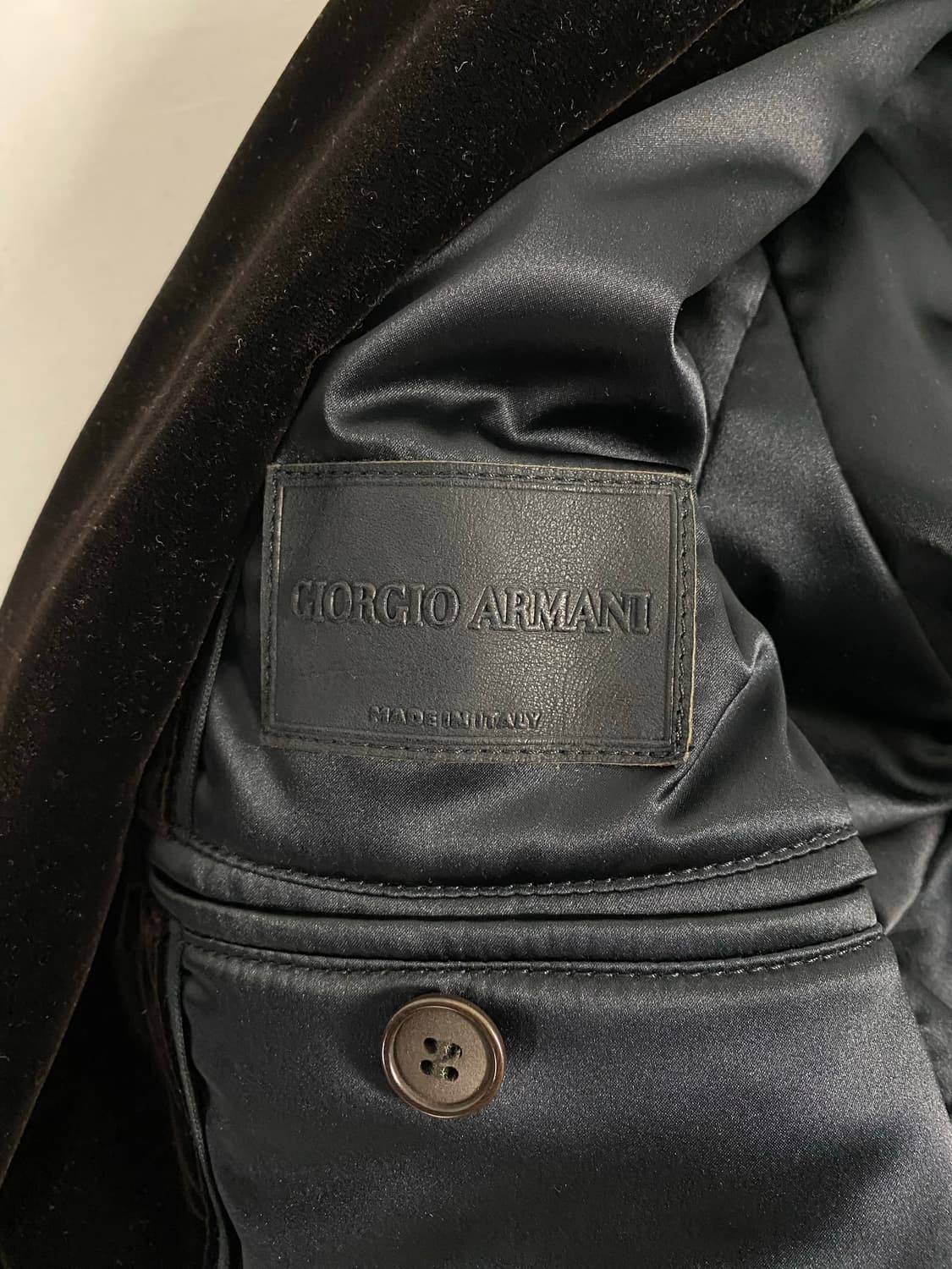조르지오 아르마니 벨벳 블레이져 자켓 48 상품이미지3