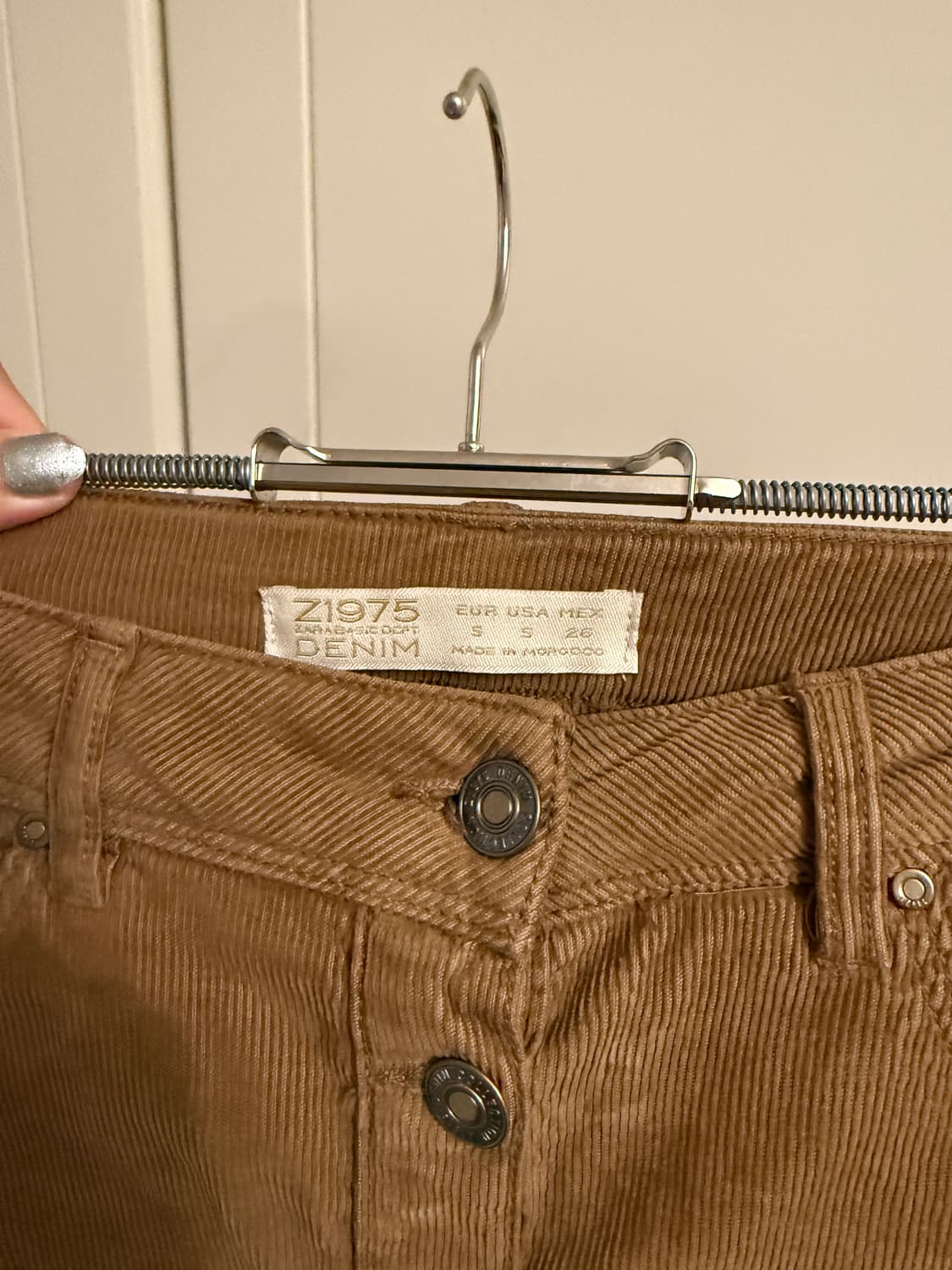 Zara 자라 빈티지 브라운 코듀로이 치마 상품이미지2