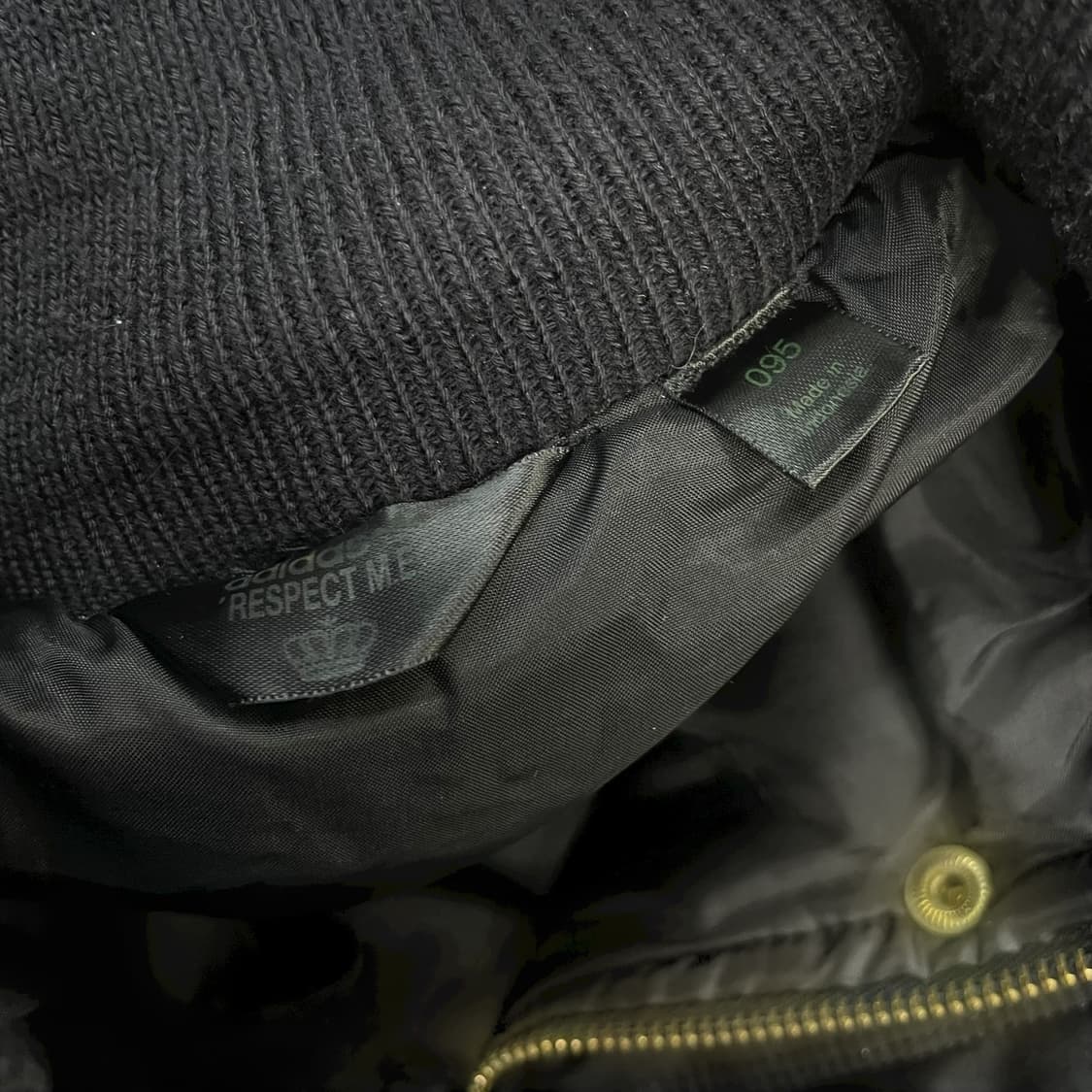 아디다스 y2k 미시엘리엇 퍼 후드 숏 패딩 블랙 상품이미지6