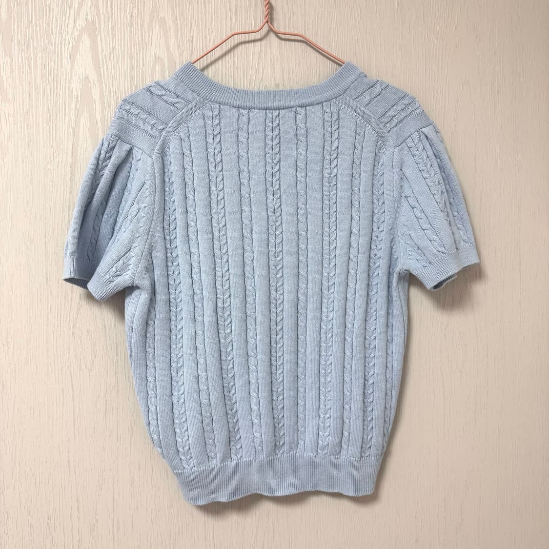 드파운드 브이넥 케이블 니트 상품이미지3