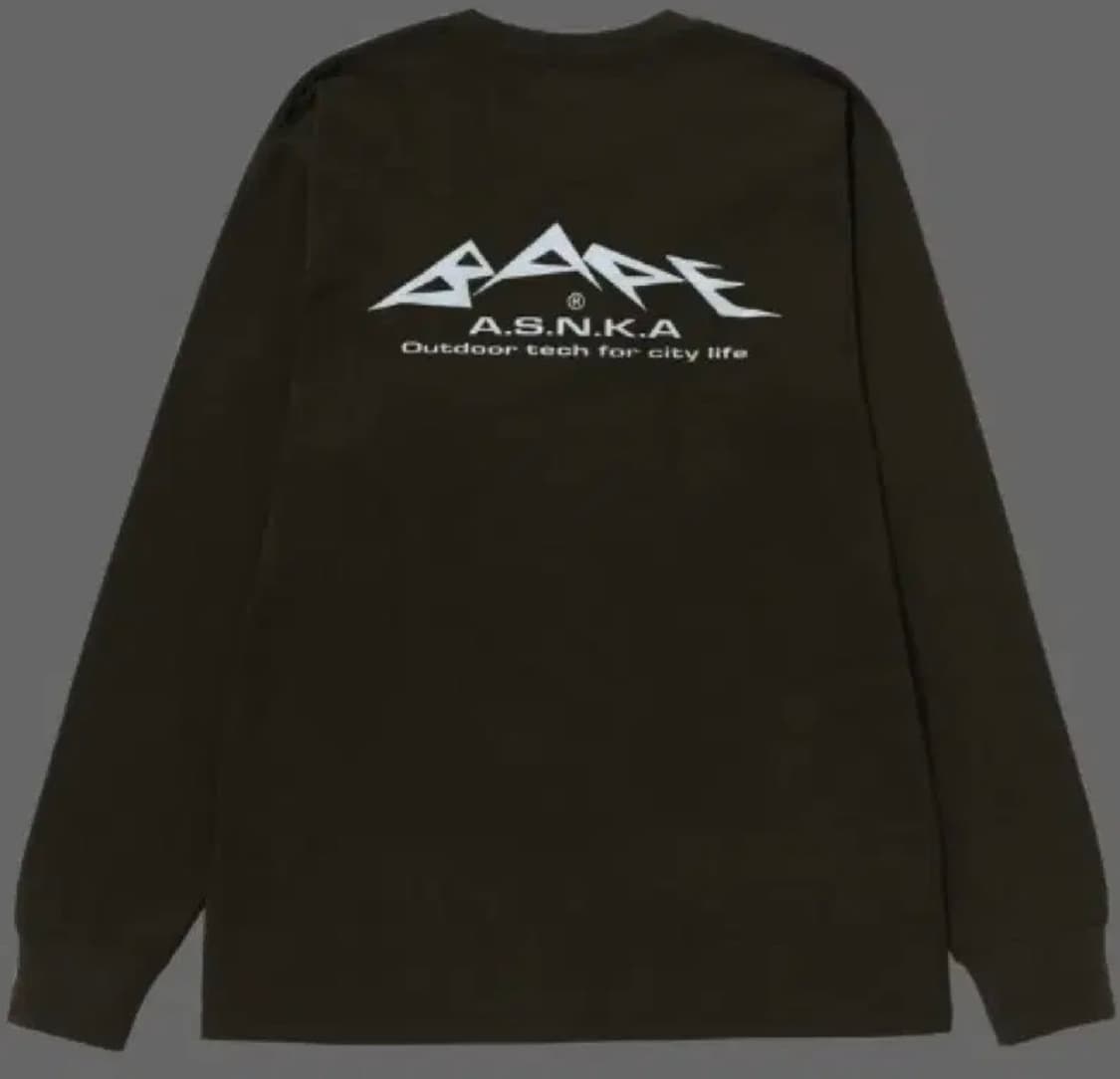 베이프 리플렉티브 프린트 롱슬리브 올리브 XXL 상품이미지3