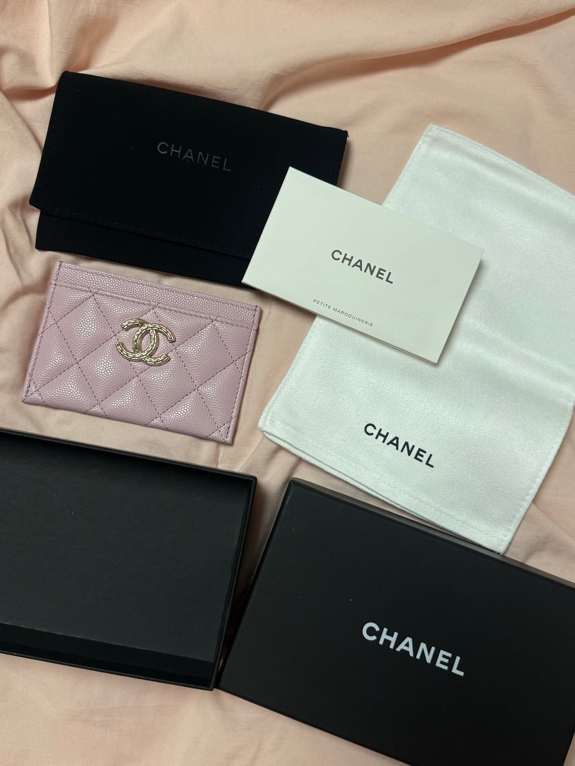 샤넬 카드지갑 핑크 상품이미지2