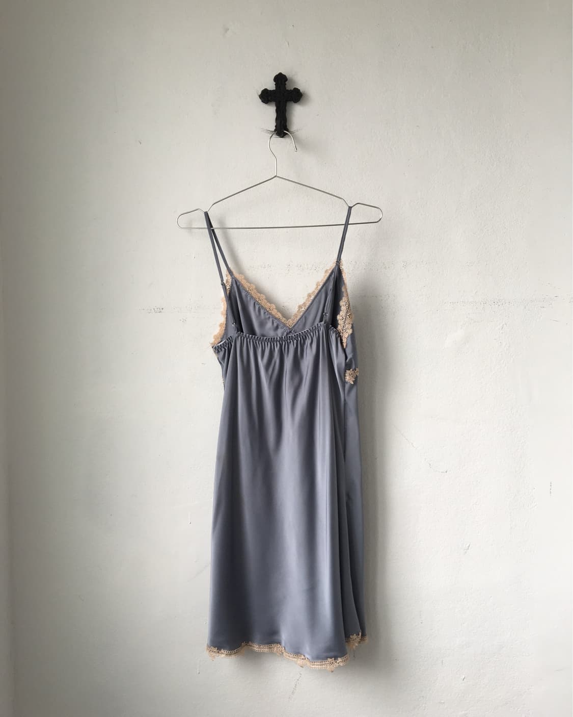 Lace trimming slip onepiece 상품이미지3