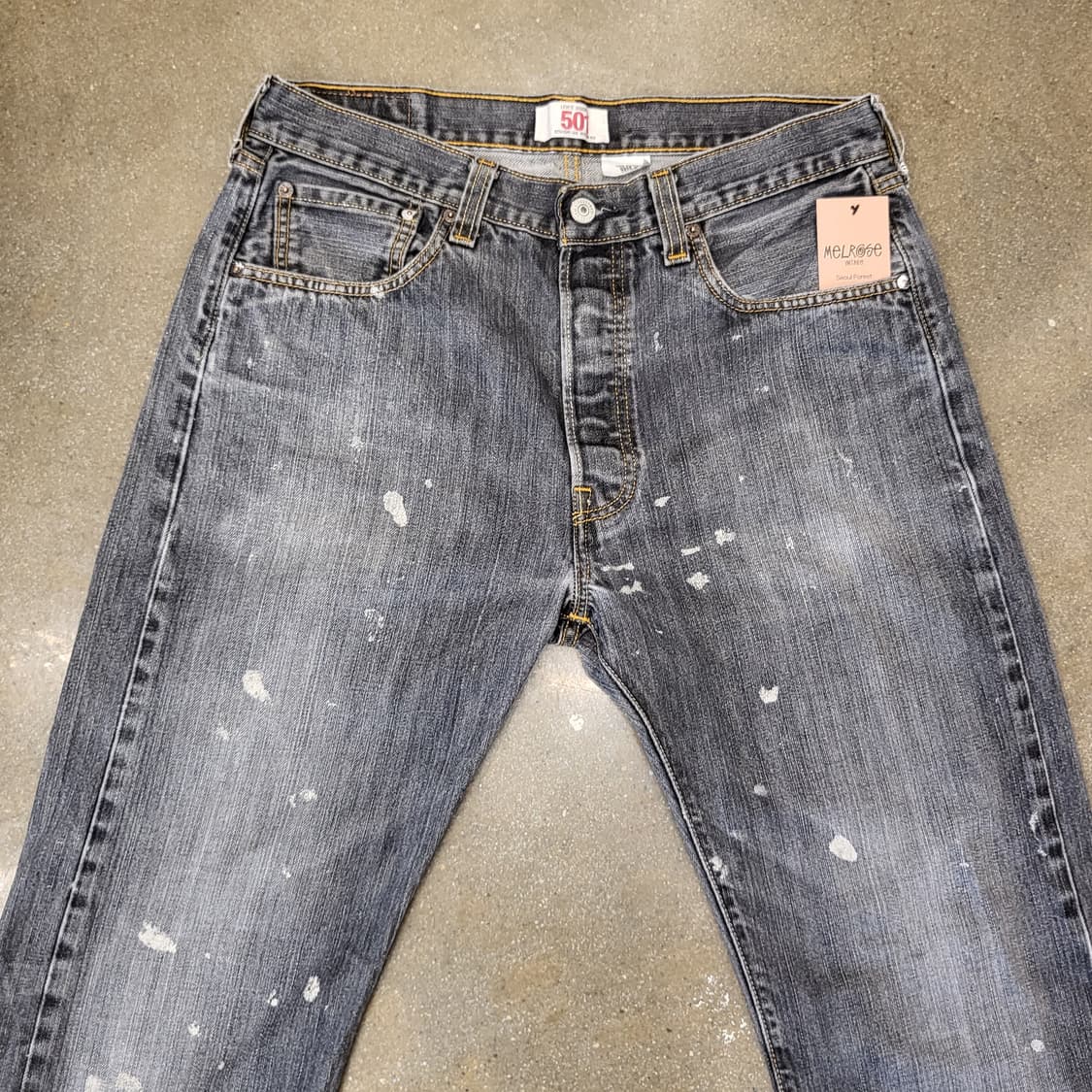 Levi's 오리지널 리바이스 501 워싱 데님 상품이미지2