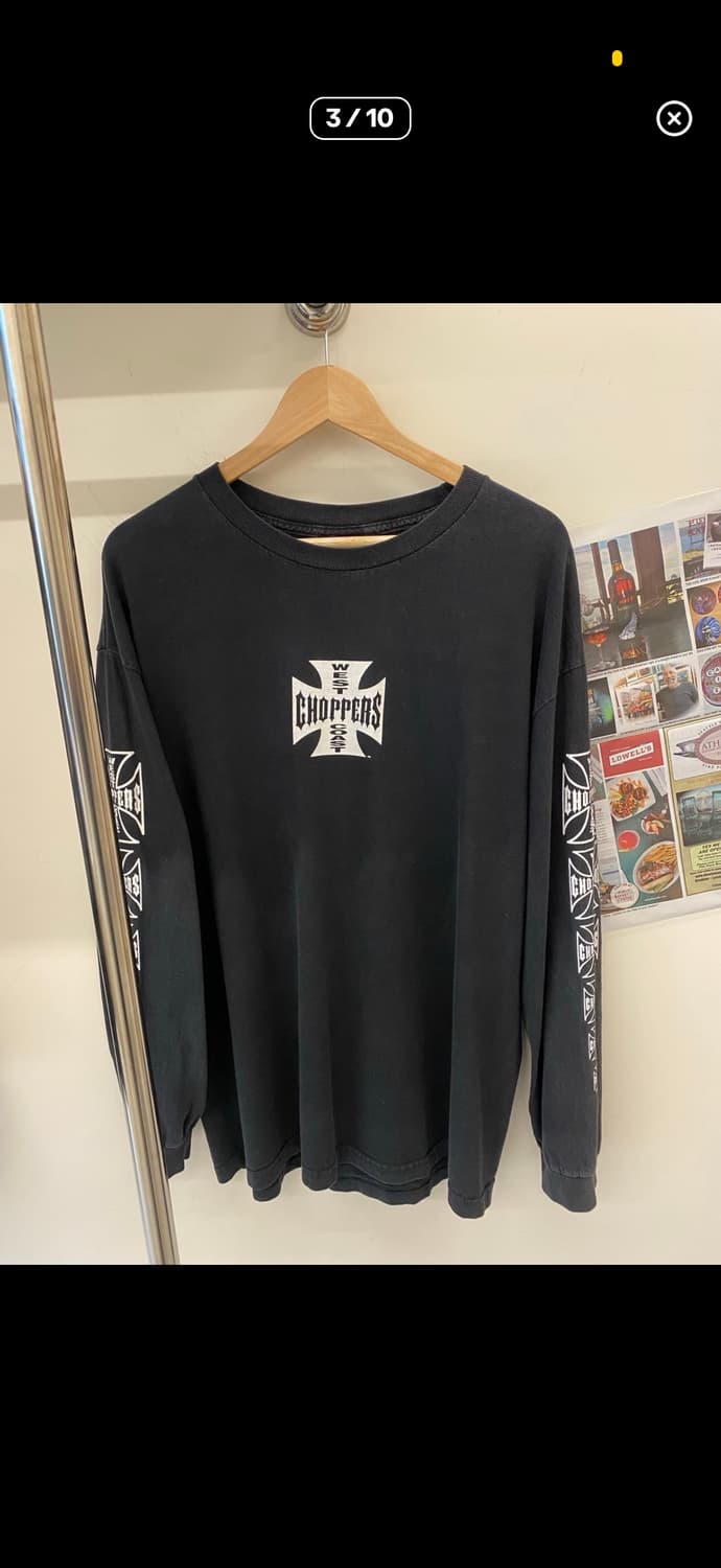 90s USA OG 웨스트코스트챠퍼스 롱슬리브 상품이미지3