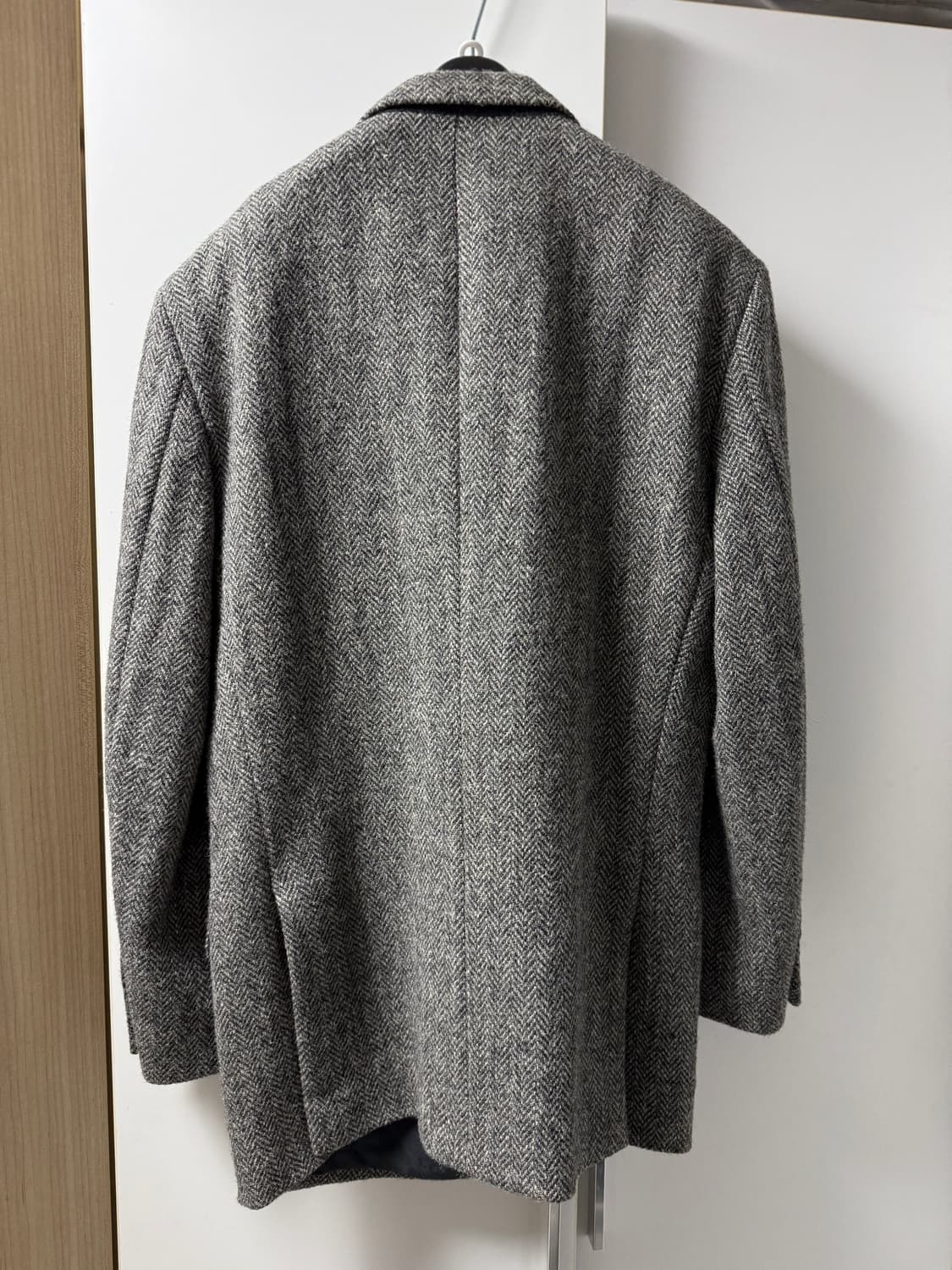 헤리스트위드 퓨어뉴울 헤링본 블레이저 자켓 상품이미지5