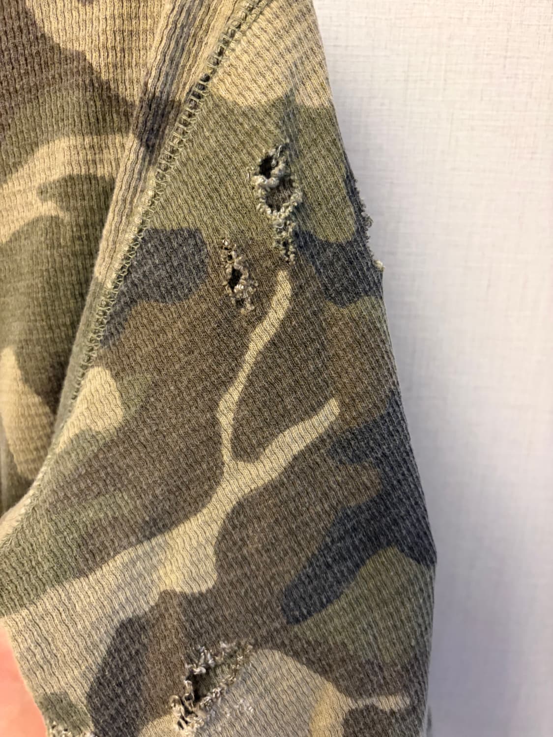 Camo Waffle Knit Long-Sleeve 상품이미지5