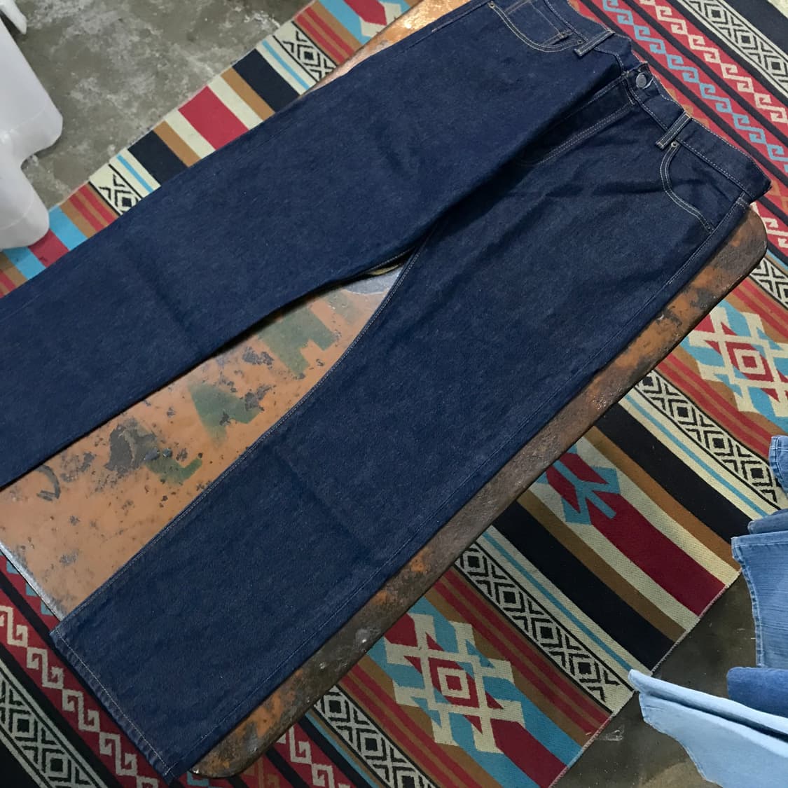 리바이스 501 진청 인디고 생지 데님 팬츠 허리 35 36 사이즈 상품이미지4