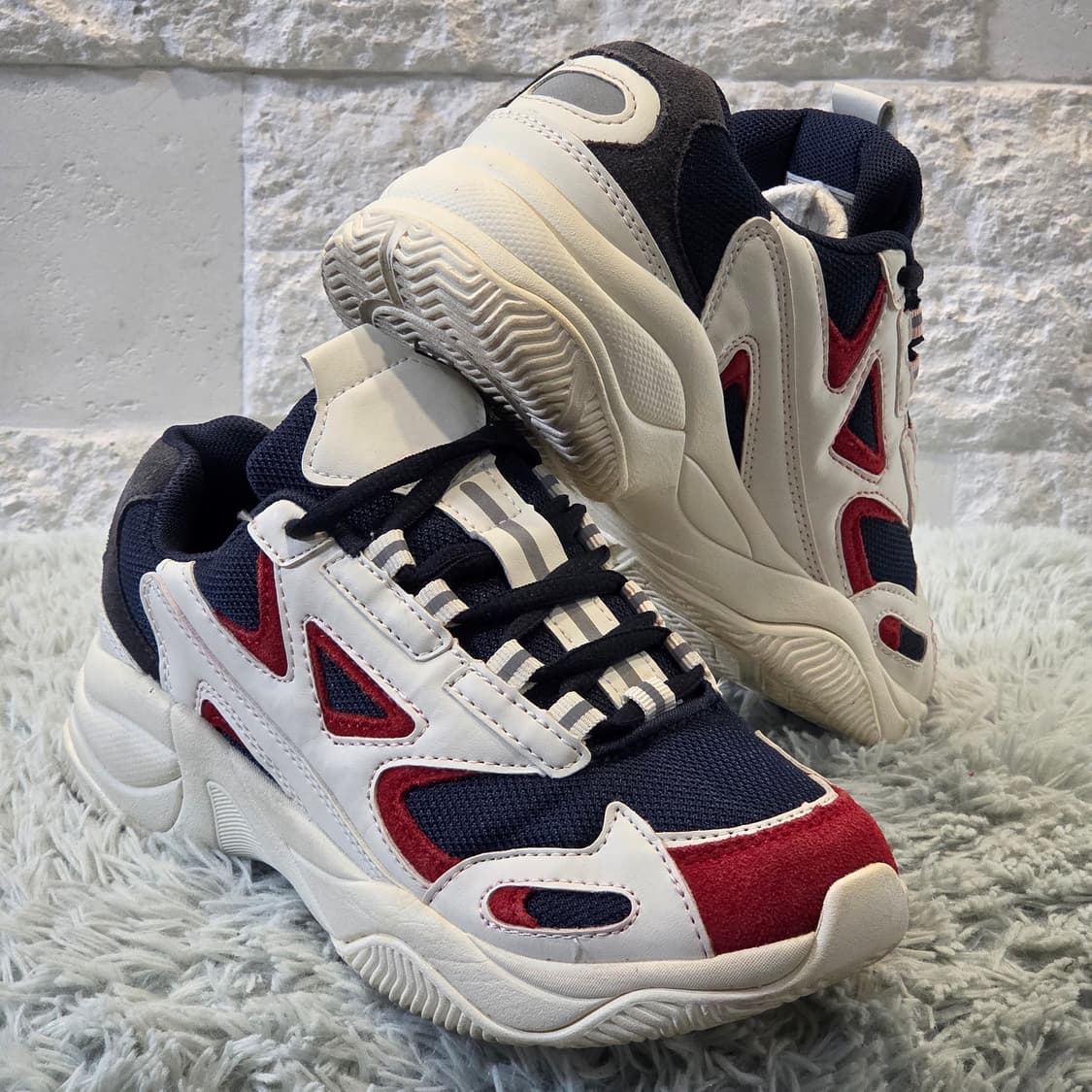 8q-16:슈펜 AFHJ19W20어글리 스니커즈 네이비레드(230) 상품이미지4