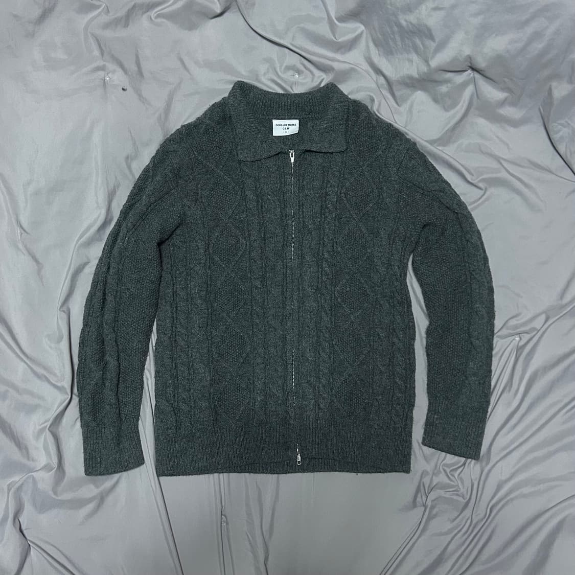 GLW(GOOGLIFEWORK) 니트 집업 상품이미지1