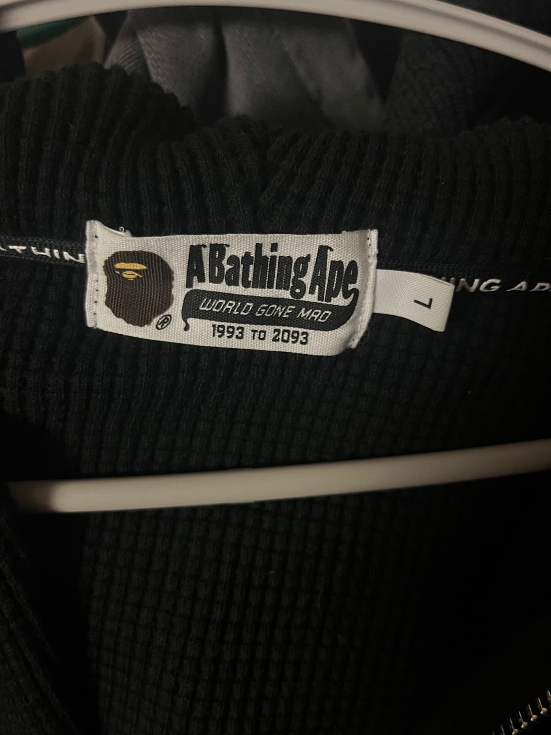 베이프 와플 후드집업 L 상품이미지3