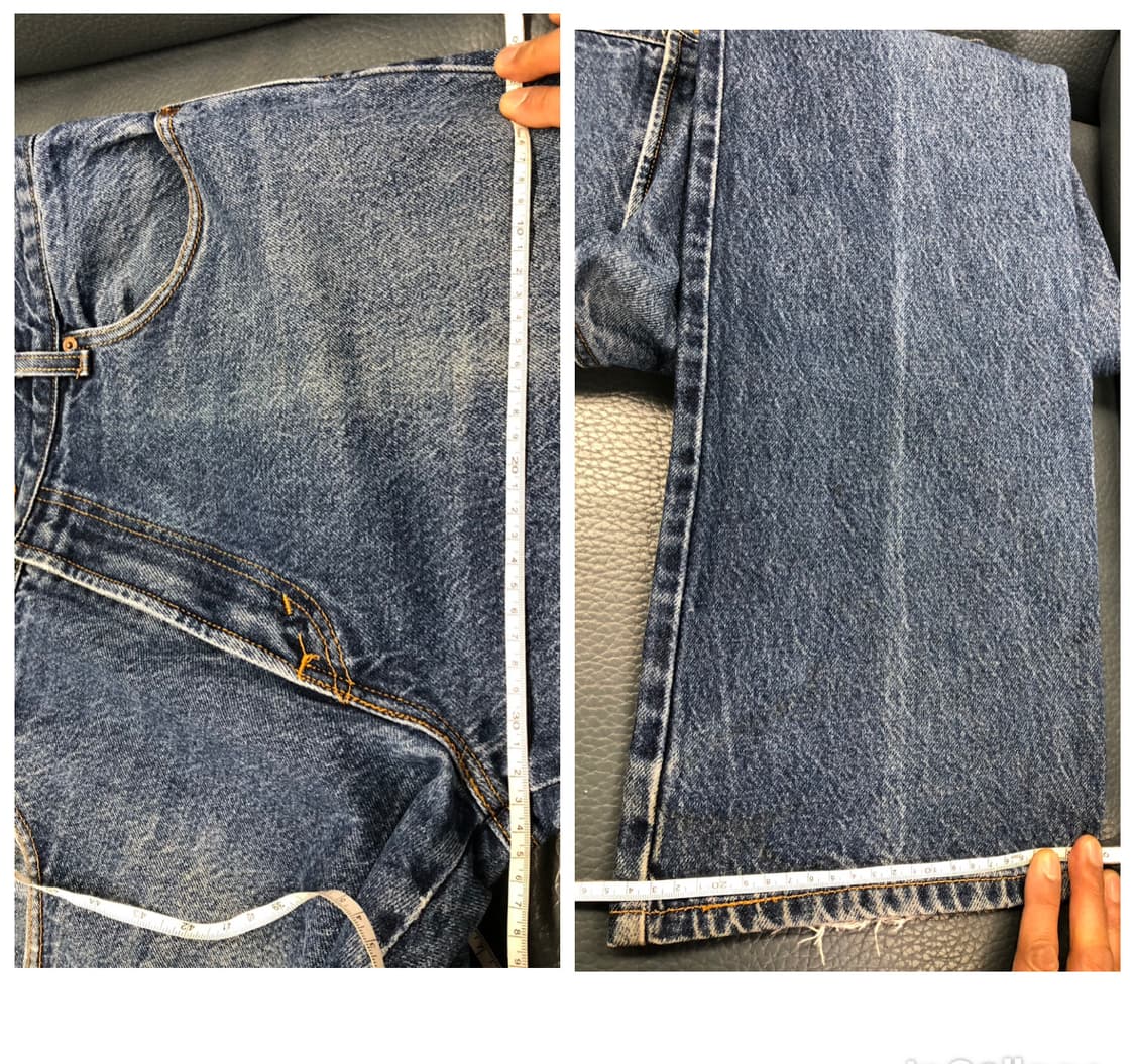 00s 리바이스517  부츠컷 미드블루 워싱진 허리36 둘레91.5 상품이미지5