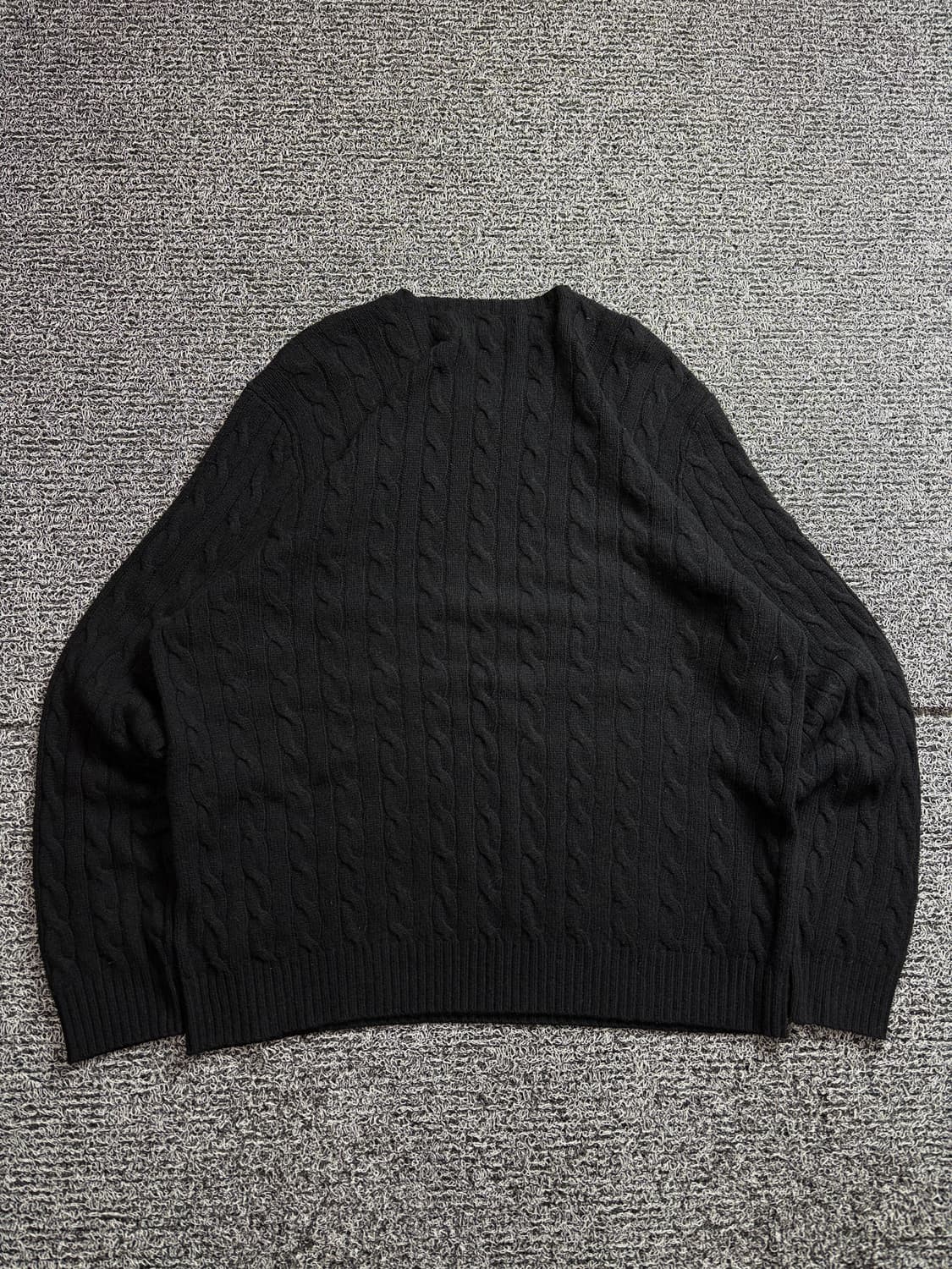 폴로 랄프로렌 신형 포니 로고 케이블 스웨터 블랙 2182 상품이미지4