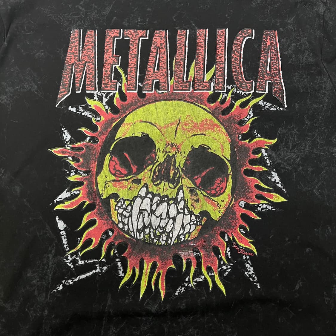 [XL] 메탈리카 스톤워싱 스컬 롱슬리브 긴팔티 빈티지 티셔츠 상품이미지3