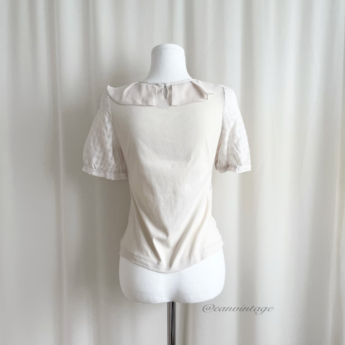 soft pink ruffle pattern top 상품이미지4