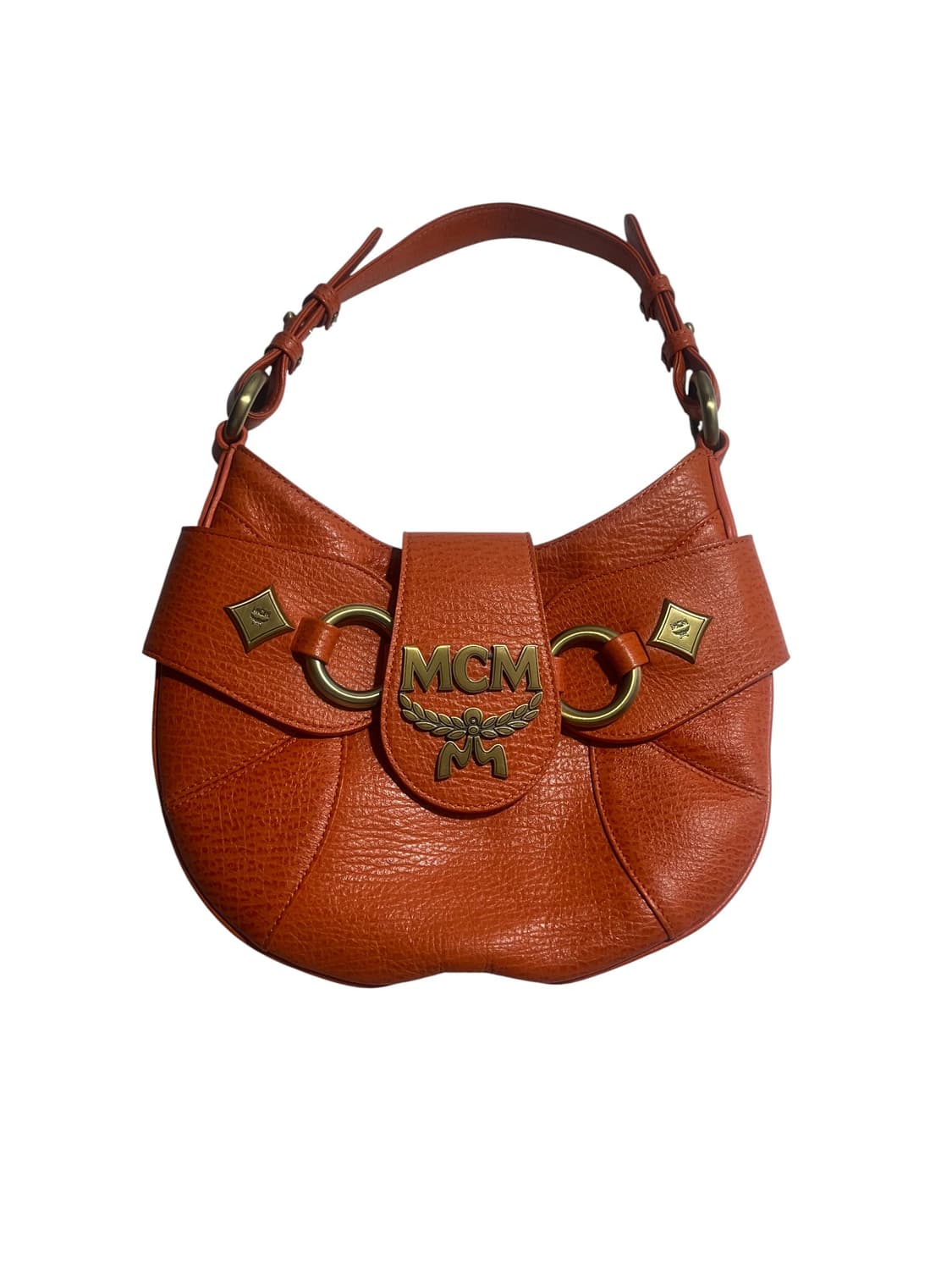 MCM 오렌지 빈티지 클래식 링 새들백 상품이미지1