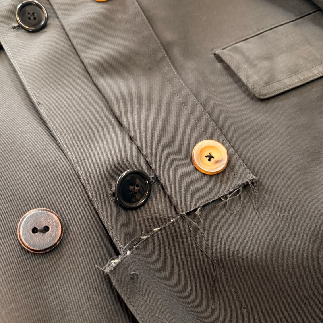 제프리 비 스몰 독일군 코트 리워크 코트 자켓 HAND BY ITALY 상품이미지10