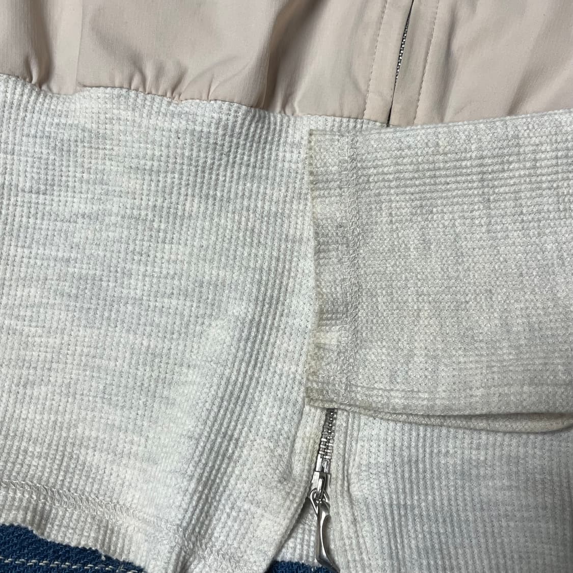 미스치프 라이트웨이트 와플 집업 셔츠 라이트 베이지 상품이미지5