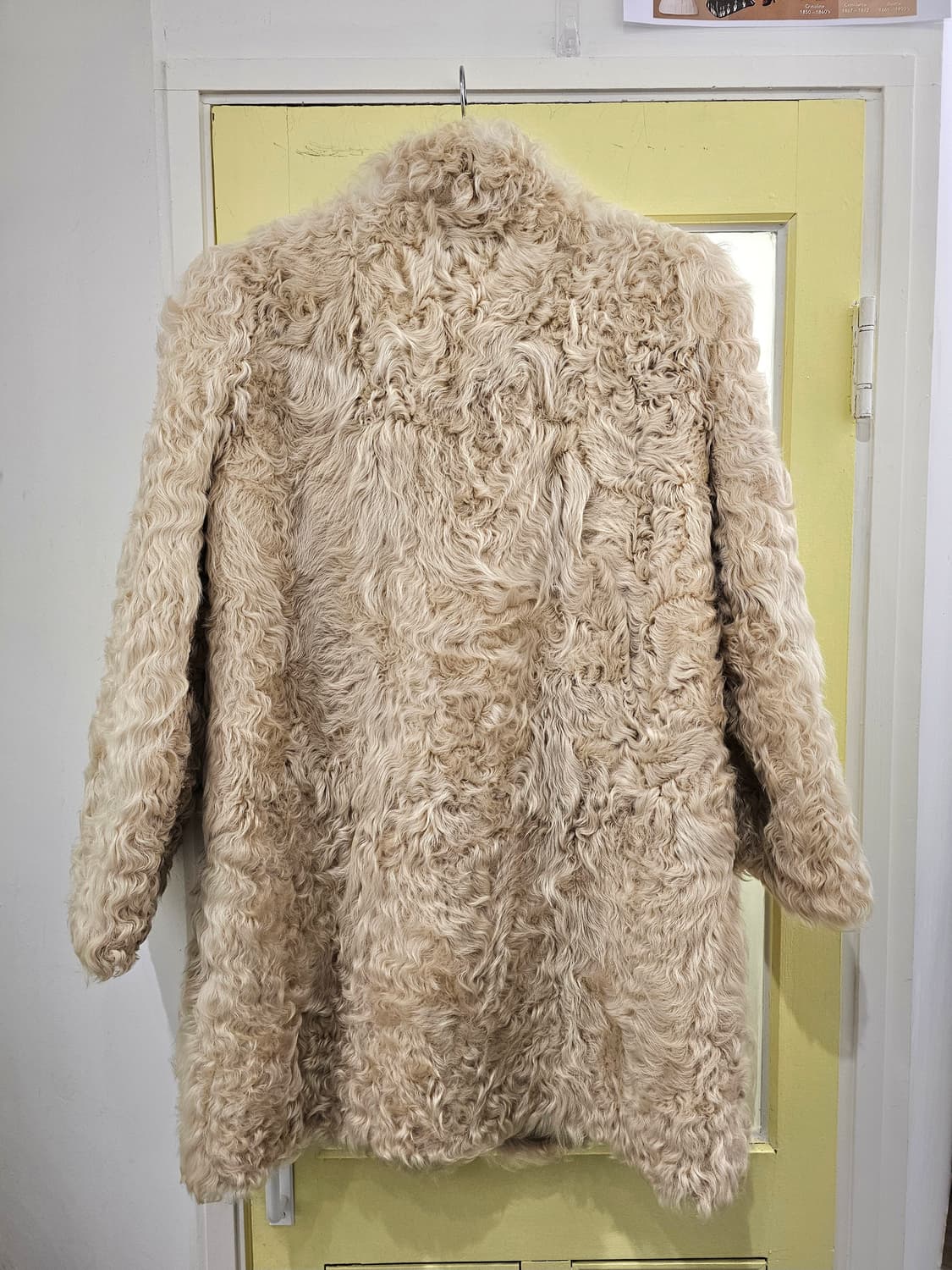 램스헤어/양털 미들 코트 상품이미지7