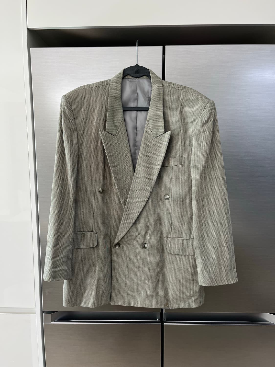 빈티지 체크 블레이져 상품이미지1