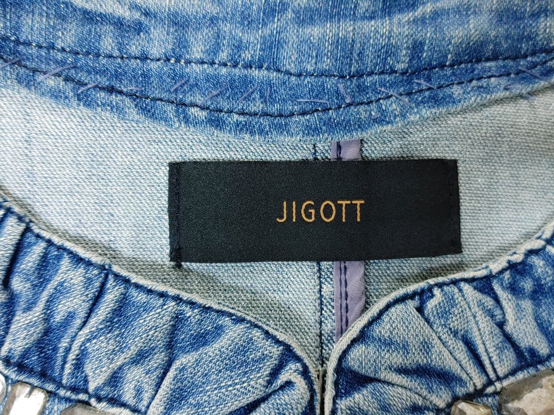 JIGOTT 지곳 여성 큐빅장식 스판 청자켓 상품이미지7