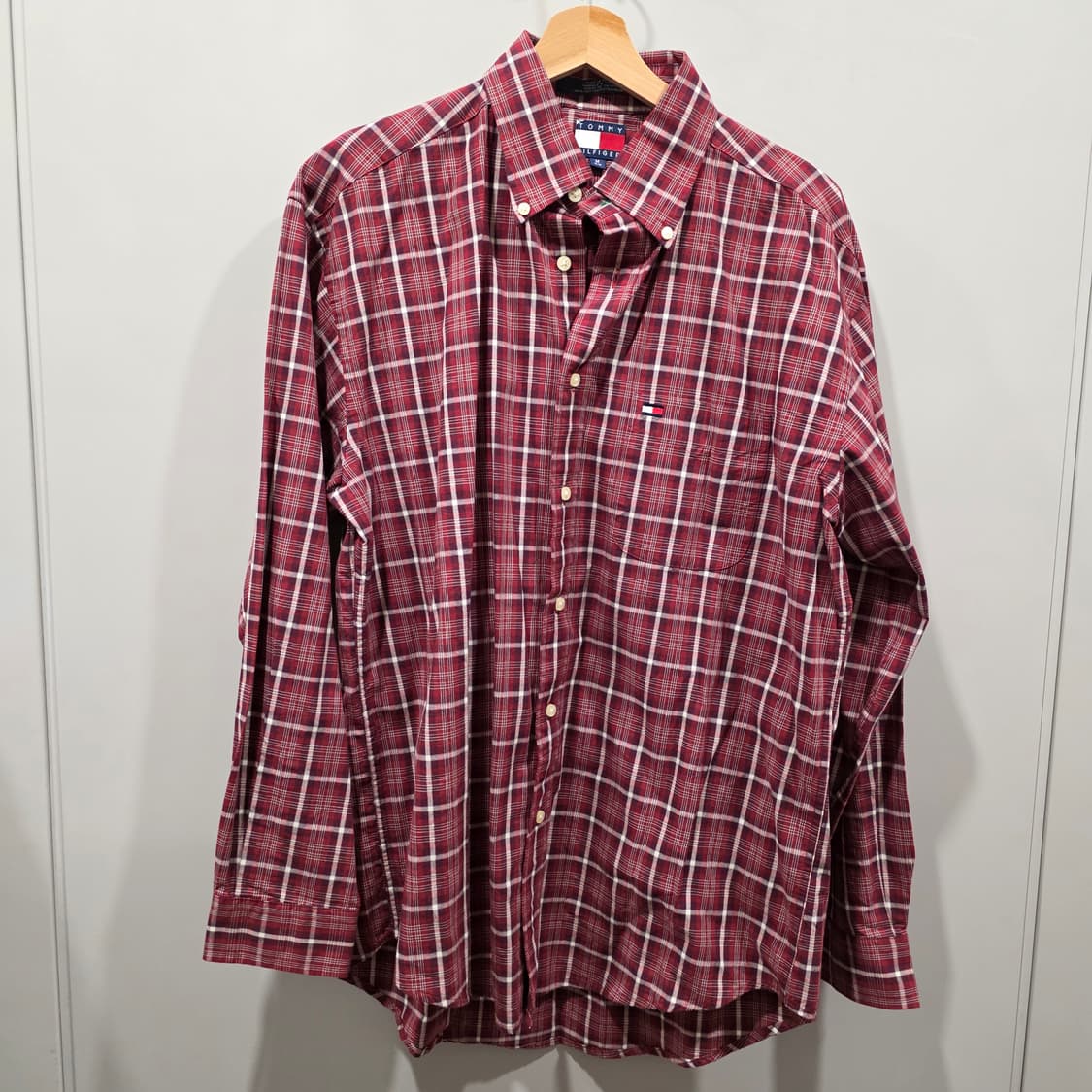 타미힐피거  체크 카라 셔츠 상품이미지1