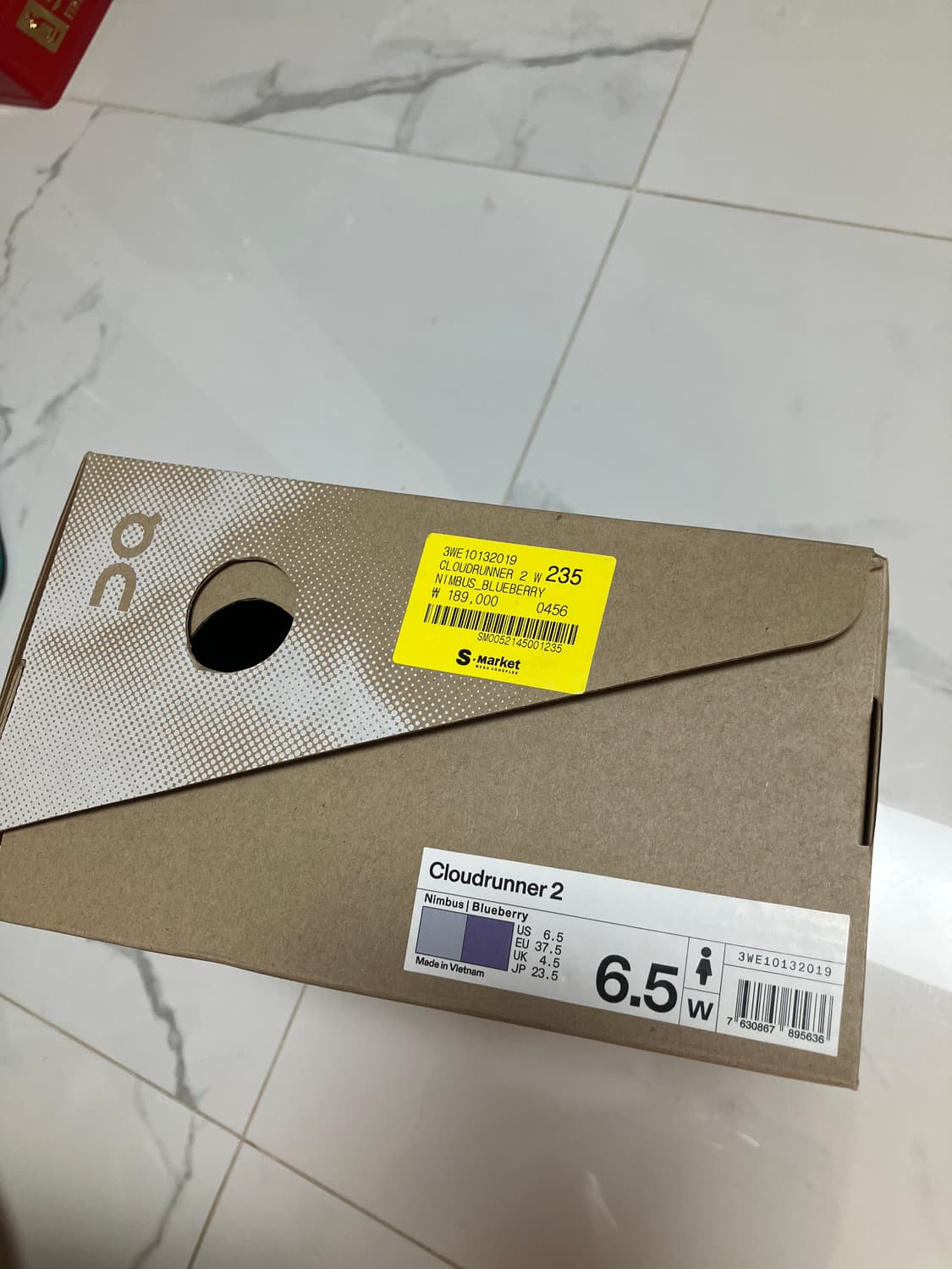 ON 온러닝 클라우드 러너 블루베리 색 235 상품이미지5