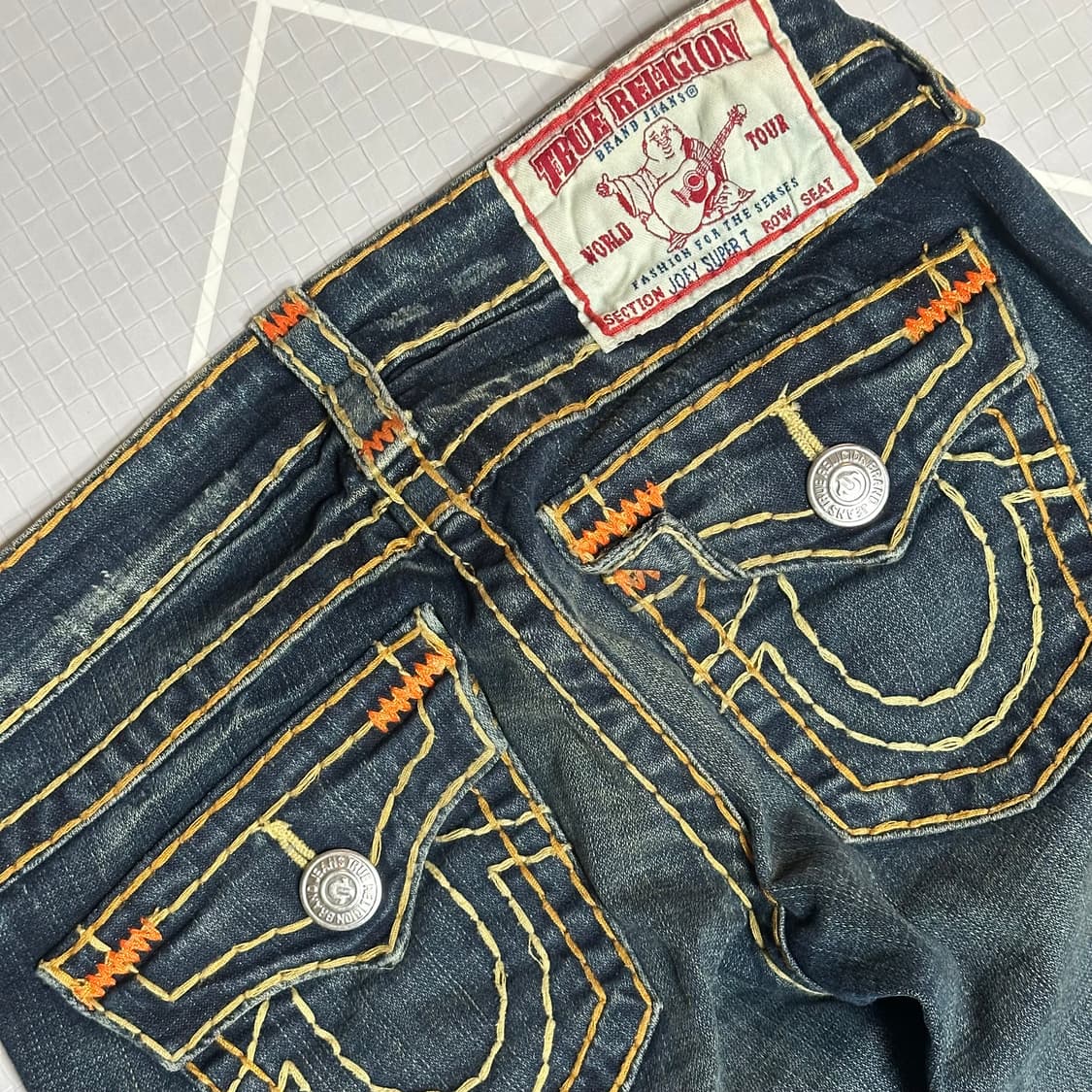 True Religion 트루릴리전 옐로 워싱 부츠컷 상품이미지3