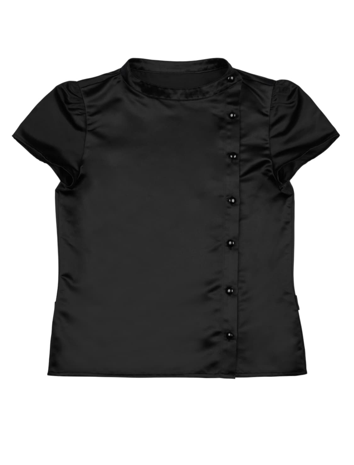 kanari  SHORT SLEEVE PUFF SHIRT 블랙 상품이미지2